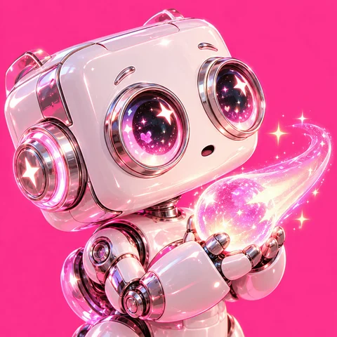 Pink Chrome Robot Friends · Left