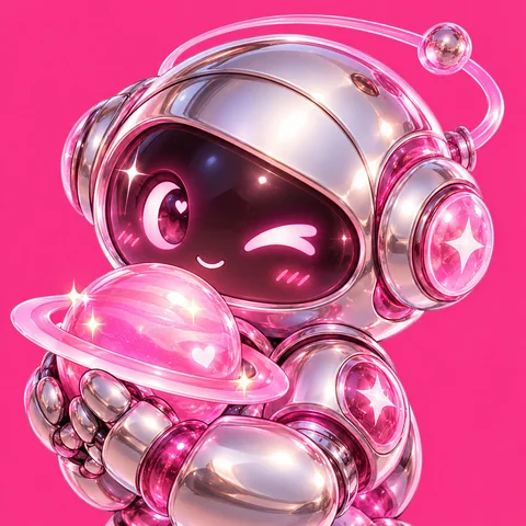 Pink Chrome Robot Friends · Right