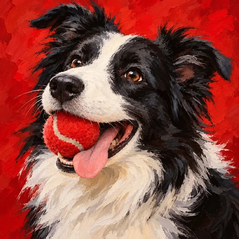 Corgi and Border Collie Playmates · Right