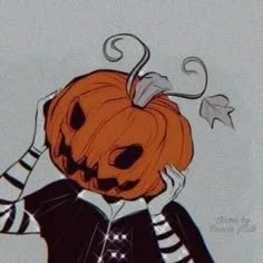 Pumpkin-Headed Figure