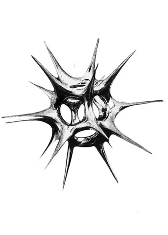 Chrome Spiked Emblem