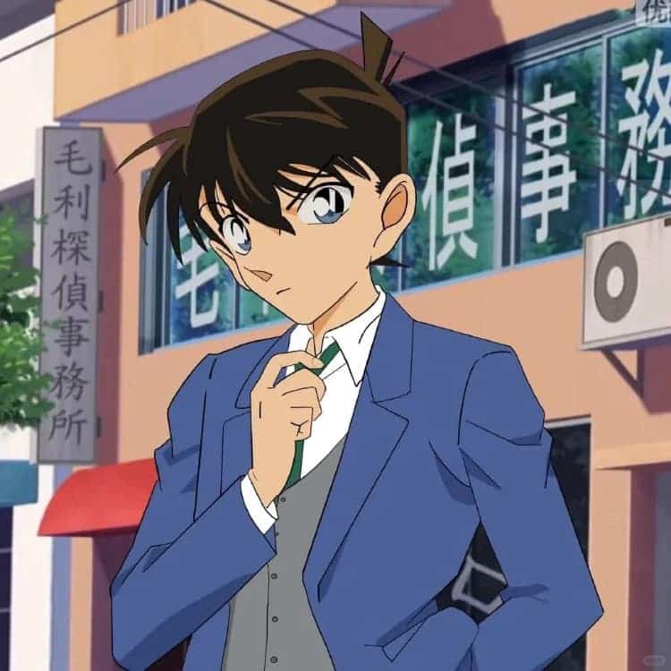 Detective Conan — Shinichi & Ran: Blue School Uniforms · Right