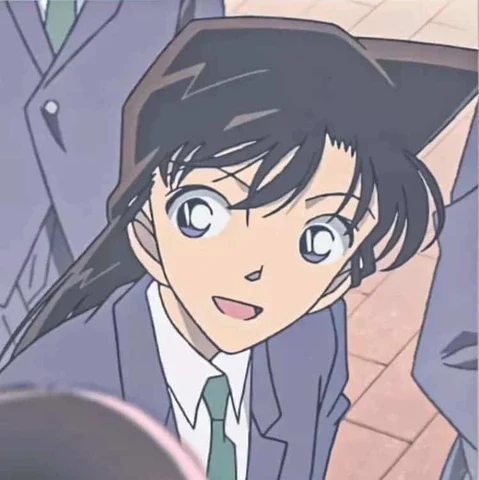 Detective Conan — Shinichi & Ran: Classroom Glances · Left