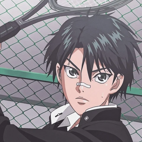 The Prince of Tennis — Ryoma & Sakuno: Playful Face Touches · Derecha