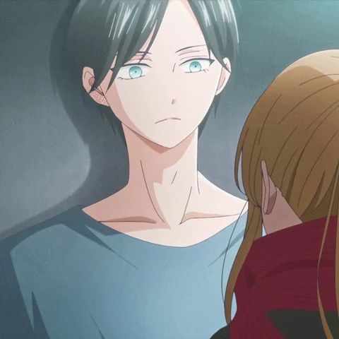 Yamada & Akane: Teal School-Day Portraits | My Love Story with Yamada-kun at Lv999 · Izquierda