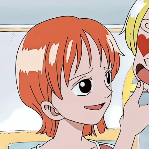 One Piece — Nami & Sanji: Heart-Eyed Smiles · Izquierda