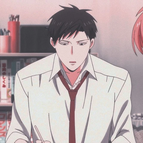 Monthly Girls' Nozaki-kun — Nozaki & Chiyo: Shy Glances · Izquierda