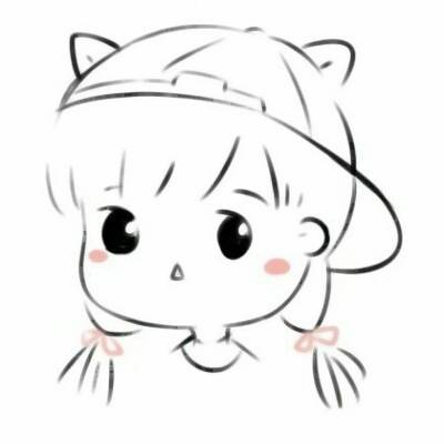 Cat-Eared Chibi Couple — Matching Avatars · Left