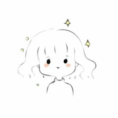 淡色软萌轮廓 · 情侣头像 · 左图