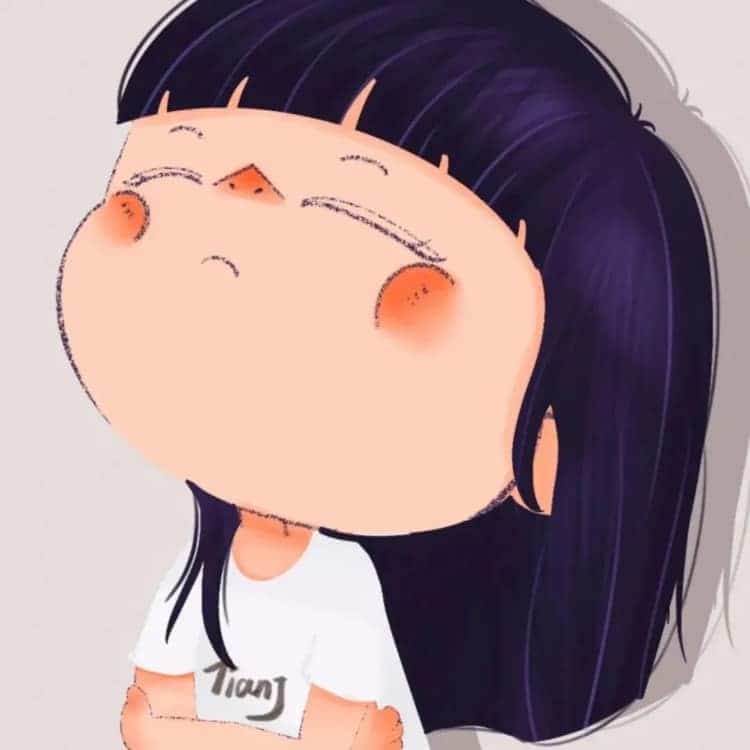 Puckered-Up Chibi Couple — Matching Avatars · Derecha