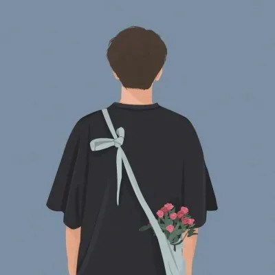 A Bouquet Behind Your Back — Matching Avatars · Right