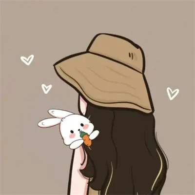 Little Bunnies on Our Shoulders — Matching Avatars · Izquierda