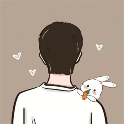 Little Bunnies on Our Shoulders — Matching Avatars · Right