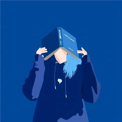Hidden Behind Blue Books — Matching Avatars · Derecha