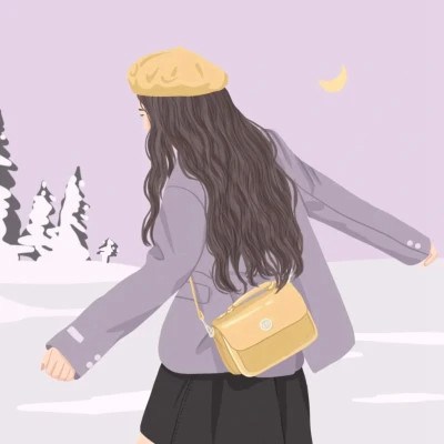 Purple Outfits from Behind — Matching Avatars · Left