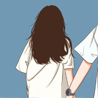 Holding Hands Side by Side — Matching Avatars · Left