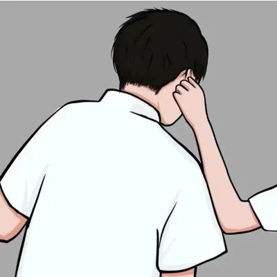 White-Shirt Couple — Matching Avatars · Izquierda