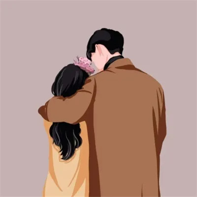 An Orange-Toned Embrace — Matching Avatars · Izquierda