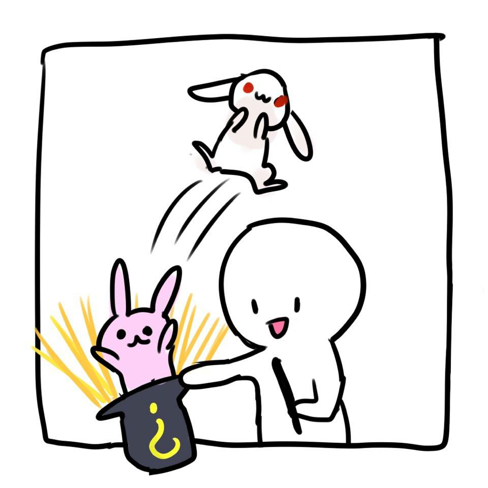 A Little Bunny Magic Trick — Matching Avatars · Left