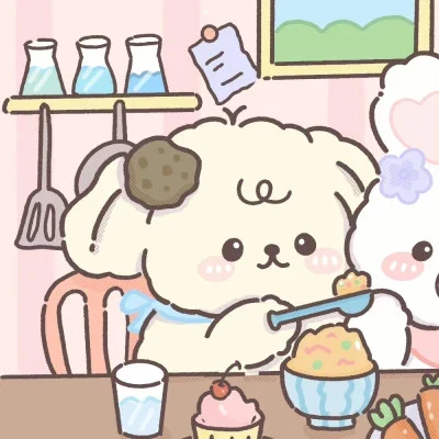 Bear and Bunny Cooking Together — Matching Avatars · Left