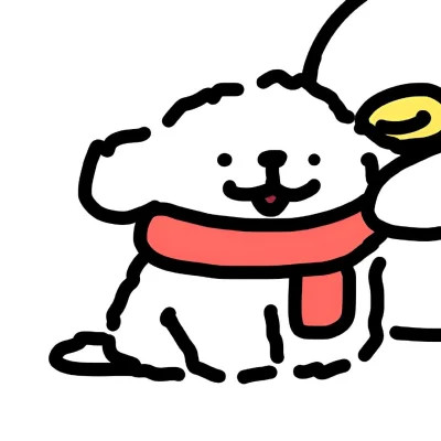 Scarf Pup and Santa-Hat Pup — Matching Avatars · Izquierda