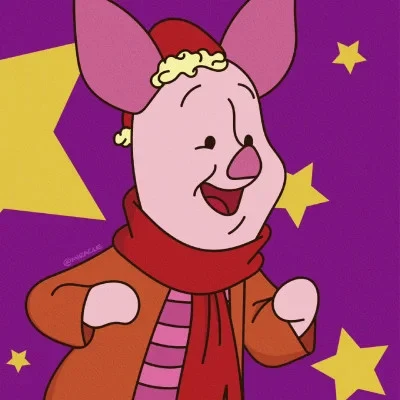 Winnie the Pooh & Piglet — Christmas Scarves · Right