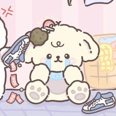 Bear and Bunny on Laundry Day — Matching Avatars · Right