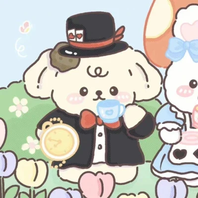 Bear and Bunny's Afternoon Tea — Matching Avatars · Left