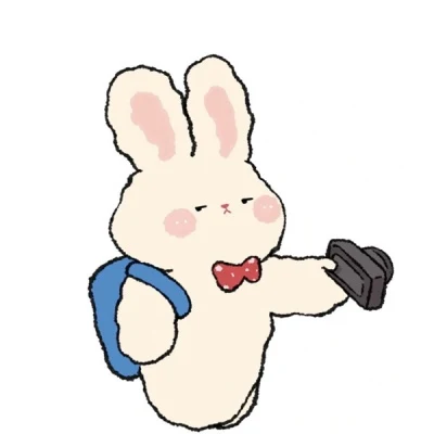 Backpack and Bow-Tie Bunnies — Matching Avatars · Izquierda