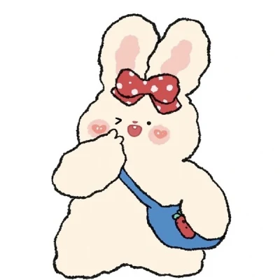 Backpack and Bow-Tie Bunnies — Matching Avatars · Derecha