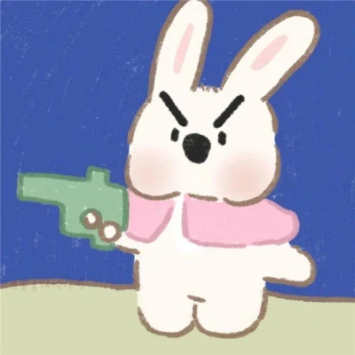 Grumpy Bear and Bunny with a Toy Camera — Matching Avatars · Derecha