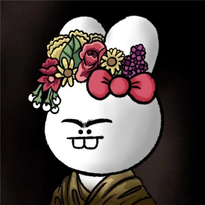 Flower-Crown Bunny Portraits — Matching Avatars · Right