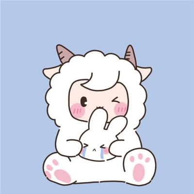 Little Lamb with a Flower Bouquet — Matching Avatars · Left