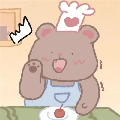 Bear and Bunny as Little Chefs — Matching Avatars · Izquierda