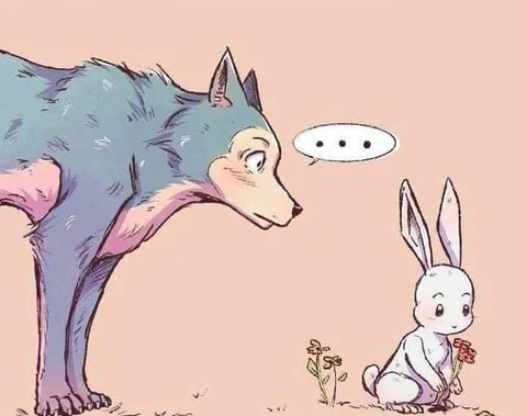 大灰狼白兔心动 · 配套头像 · 左图