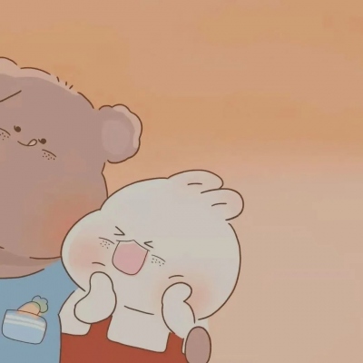 Bear and Bunny's Sunset Selfie — Matching Avatars · Right
