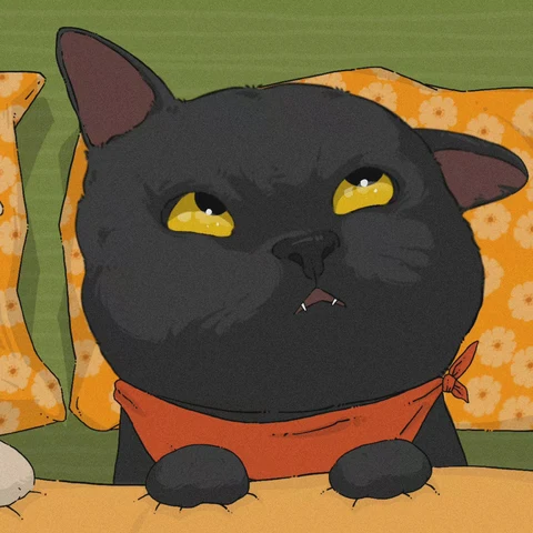 Black and White Cats in Cozy Blankets — Matching Avatars · Izquierda