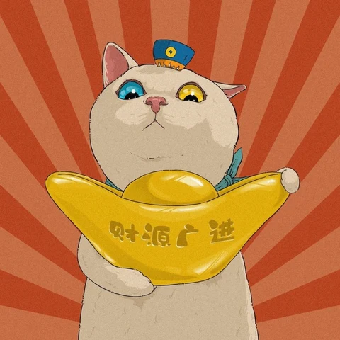 Lucky Black and White Cats with Gold Coins — Matching Avatars · Izquierda