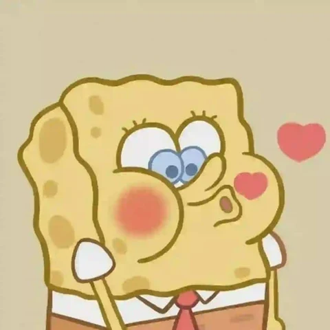SpongeBob & Patrick — Blushing Heart Kisses · Izquierda