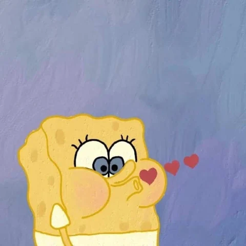 SpongeBob & Patrick — Sending Hearts Across the Screen · Izquierda