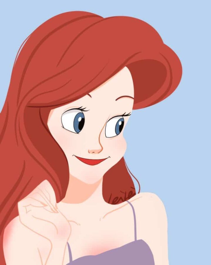 The Little Mermaid — Ariel & Eric's Gentle Smiles · Left
