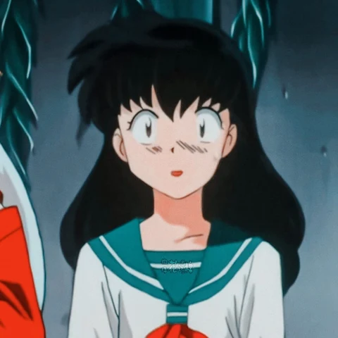 Inuyasha & Kagome — Quiet Evening Portraits · Derecha