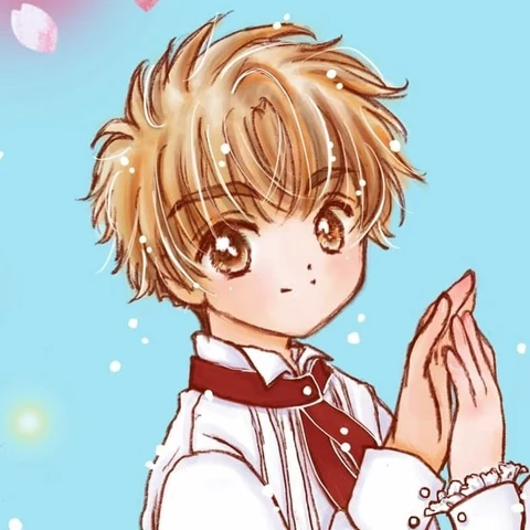 魔卡少女樱 · 小樱与小狼 · 樱花飘落 · 配套头像 · 左图