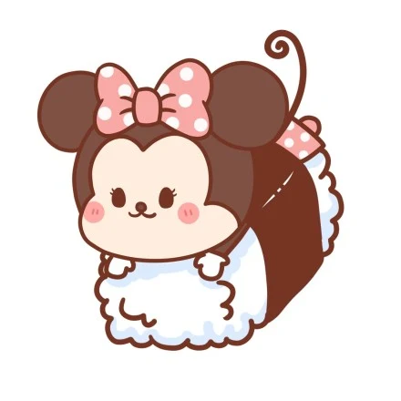 Mickey & Minnie Mouse — Cozy Brown Costume Portraits · Izquierda