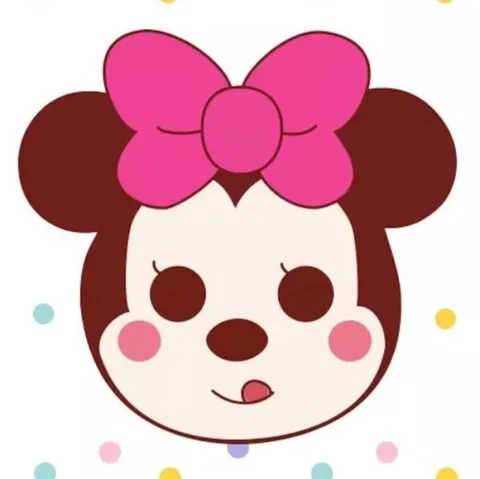 Mickey & Minnie Mouse — Pastel Confetti Smiles · Izquierda