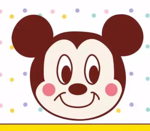 Mickey & Minnie Mouse — Pastel Confetti Smiles · Derecha