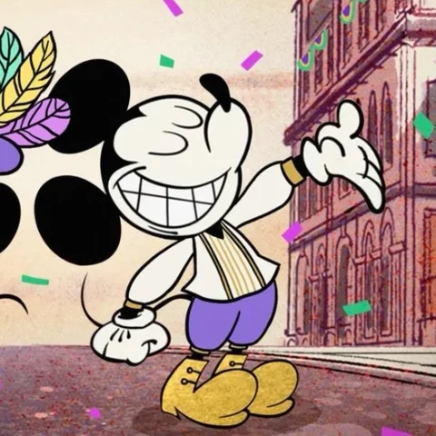 Mickey & Minnie Mouse — Dancing Through the City · Left