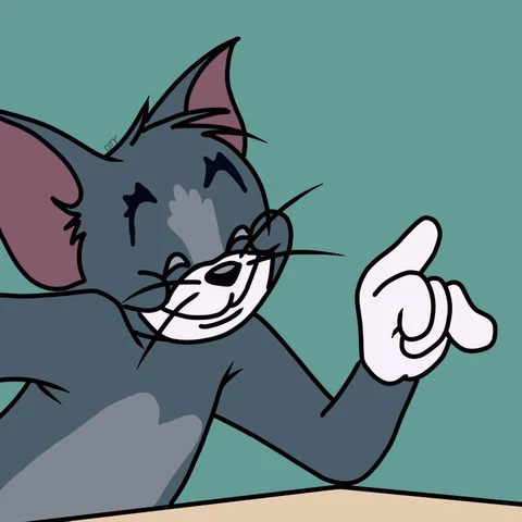 Tom & Jerry — Tom & Toodles' Shy Glances · Left