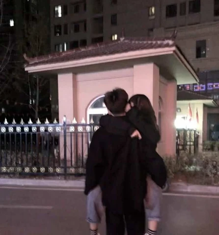 An Embrace at the Street Corner — Matching Avatars · Right