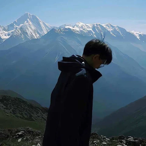 雪山远望 · 配套头像 · 右图